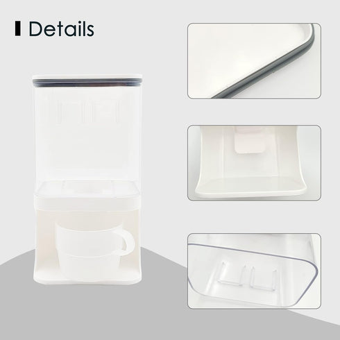 Containers(1L) Detergent Dispenser for Laundry Room,Wall-Mounted Laundry Detergent Dispenser with Spigot Cup