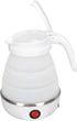 Folding Electric Kettle, US Plug 110V 400W Collapsible Hot Water Kettle with Detachable Power Cord, White