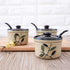 123Arts Ceramic Retro Flower Sugar Bowl Storage Jar Seasoning Pot with Lid And Spoon by 123Arts