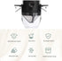 Reusable Paperless Coffee Filter Cone, Coffee Dripper with Foldable Holders for Home, Travel, and Camping, Black