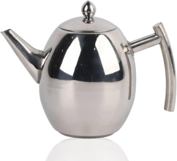 Tea Pots with Infusers for Loose Tea, Stainless Steel Teapot with Lid and Strainer (1500ml)