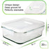 DAS TRUST 10 Pack Glass Meal Prep Containers, Food Storage Bowls with Lids, Lunch Container for Adults, Bento Boxes