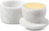 Koville White Marble Butter Keeper Handmade French Butter Holder For Kitchen Counter
