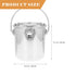Healeved Stainless Steel Bar Bucket - Dog Water Pail, Beverage Tub, Ice Bucket, Kitchen Compost Bin