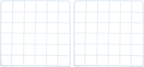 YOKIVE 2Pcs Decorative Iron Wire Grid Panel, 12"x12" Photo Display Holders for Home Office