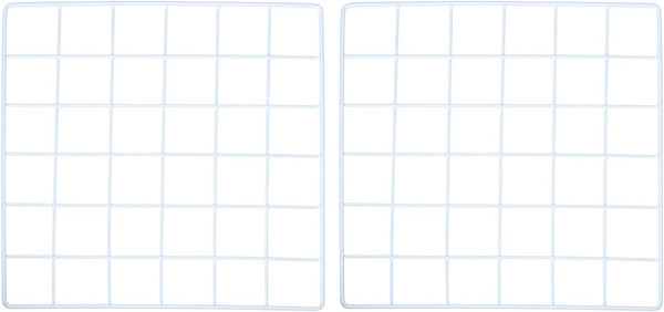 YOKIVE 2Pcs Decorative Iron Wire Grid Panel, 12"x12" Photo Display Holders for Home Office