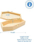 Woodpeckers Halloween Coffin Treat Boxes, Pack of 2, 6 Inch Wood Coffins for Crafts and Party Treats