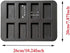 Mini Bread Pan, Carbon Steel Cake Mold, 8-Cavity Baking Pan for Mini Bars and Granola (Black)