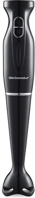 Elite Gourmet EHB3201 Immersion Hand Blender 300 Watts, 2 Speed Mixing with Detachable Blades, Charcoal Black