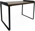 Mitus Tiered Wood Shelf Organizer for Kitchen Counter, Bathroom, Pantry, Office Desk, 12" Wide Walnut Brown and Black