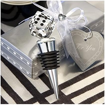 Twilight Bunco Events Crystal Dice Wine Stopper - Bunco Party Supplies - Perfect Bunco Prize or Bunco Gifts for your Bunco Party Winners! by FASHIONCRAFT