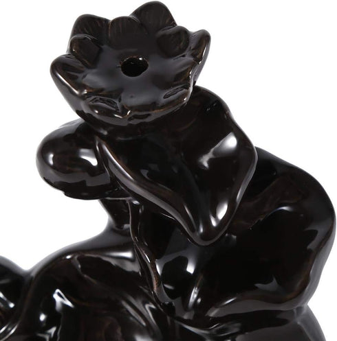AUNMAS Ceramic Glaze Incense Holder - Backflow Step Up Incense Stand for Home Office Decor