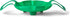 Cuisipro Silicone Vegetable Steamer, 16 x 9 x 3in, Green