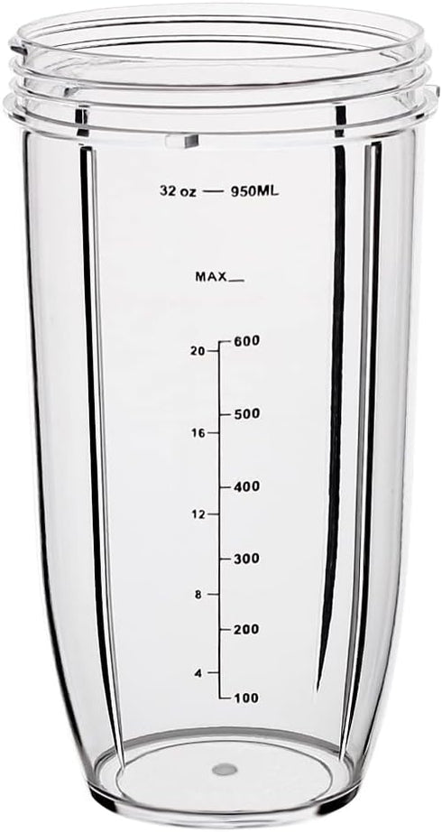Replacement Parts Cups, Compatible with Nutribullet Blender 600W & 900W, 32oz
