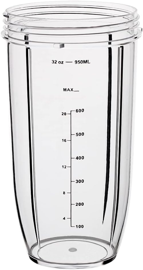 Replacement Parts Cups, Compatible with Nutribullet Blender 600W & 900W, 32oz