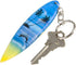 ArtCreativity Wooden Surfboard Keychains, Set of 12 Fun Key Chains for Backpack, Purse, and Luggage