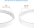5 Pack Rubber Gaskets Replacement Seal for Nutri Ninja Blender, White Ring for Auto iQ Pro Extractor, 3.94 Inch Gaskets