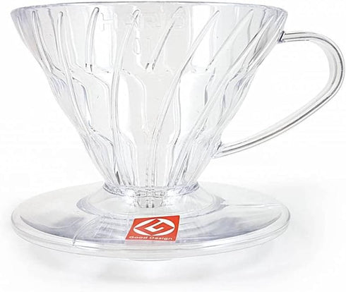 Hario V60 Plastic Coffee Dripper, Size 01, Clear