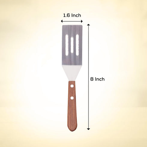 Mrs. Anderson’s Baking Mini Flexible Brownie Cookie Spatula, Stainless Steel Blade, Wood Handle