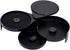 3 Tier Bar Glass Rimmer, Margarita Cocktail Salt and Sugar Rimmer, Bartender Tool (BLACK)