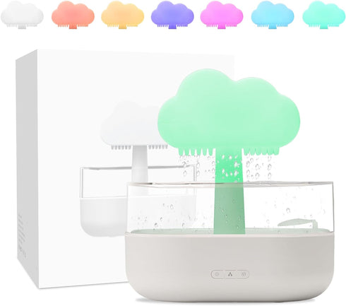 Rain Cloud Humidifier Water Drip, Mushroom Rain Lamp Waterfall, Aromatherapy Essential Oil
