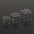 3 5''x6''x7'' Sezanrpt Clear Acrylic Risers pcs, Square Acrylic Food Display Stands Tabletop, Display Shelf