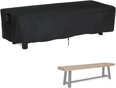 Kingling Outdoor Bench Cover Rectangle, Wood Bench Cover Waterproof Patio Bench Covers