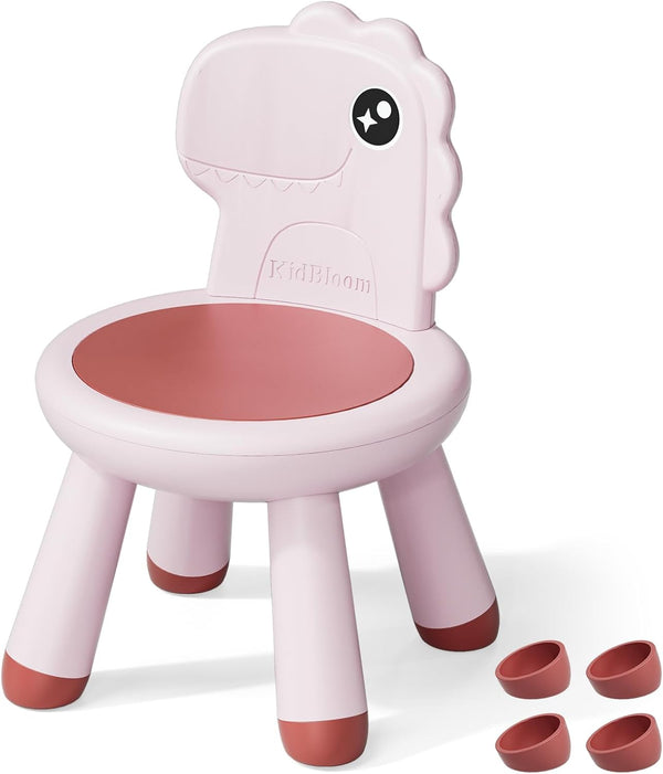 KidBloom Toddler Chair, Reinforced Kids Chair, Dinosaur Plastic Child Chair for Toddlers