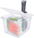 EVERIE Sous Vide Container 12 Qt with Collapsible Hinged Lid and Rack, Compatible with Anova Nano and Instant Pot,