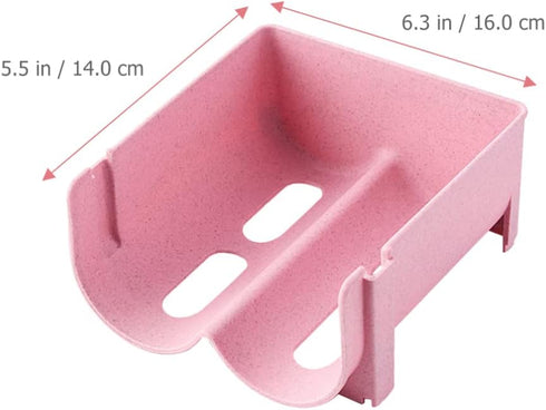 Hemoton 3pcs Refrigerator Bottle Storage Rack, Stackable Plastic Wine and Water Bottle Organizer for Pantry, Pink
