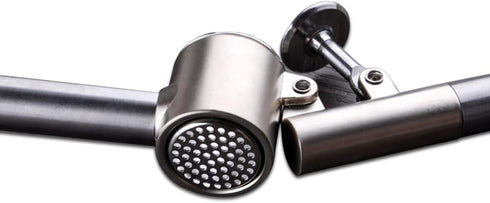Makidar Stainless Steel Garlic Press Extended Handle Heavy Duty Garlic Mincer and Crusher Manual Kitchen Tool