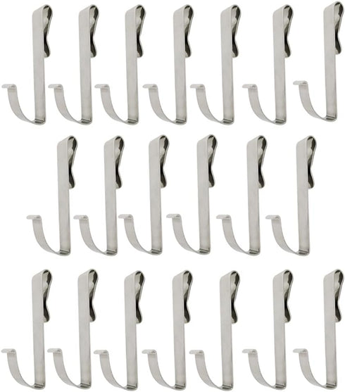 20 Pcs Heavy Duty J Shaped Zinc Alloy S Hooks for Hanging, Wire Shelving Accessories