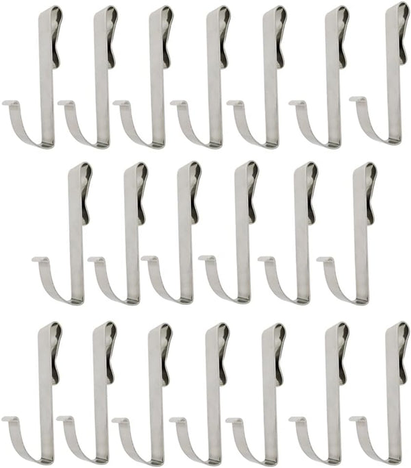 20 Pcs Heavy Duty J Shaped Zinc Alloy S Hooks for Hanging, Wire Shelving Accessories