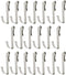 20 Pcs Heavy Duty J Shaped Zinc Alloy S Hooks for Hanging, Wire Shelving Accessories
