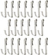 20 Pcs Heavy Duty J Shaped Zinc Alloy S Hooks for Hanging, Wire Shelving Accessories