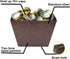 Beer Cap Catcher Wall Mount Bottle Top Bucket with Drained Holes (Crackle)