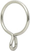 Ivilon Drapery Eyelet Curtain Rings, 1.7" Ring for Curtain Hook Pins, Set of 14, Brushed Nickel