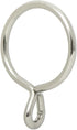 Ivilon Drapery Eyelet Curtain Rings, 1.7" Ring for Curtain Hook Pins, Set of 14, Brushed Nickel