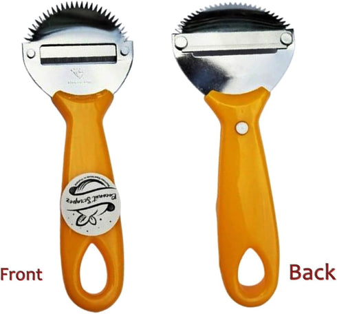 Fresh Coconut Grater Hand Scraper Shredder Grinder with Stainless Steel Blade for Meat, Vegetables, Fruits (1 pc)