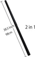 EZ SPARES 2PCS Universal Plastic Tube 19.6-Inch Extension Wands - 1-1/4inch Vacuum Cleaner Accessory Kit