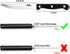 G.a HOMEFAVOR Steak Knife Set Stainless Steel, 8 Pieces Full Tang Sharp Serrated Knives Cutlery Set, Black