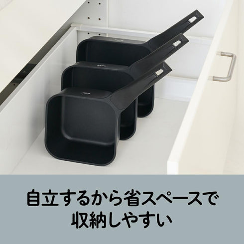 Doshisha Sutto Square Frying Pan, 6.3 x 3.1 inches, Black, Induction & Gas Compatible, Deep Type, No Lid