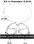 15"-20" 4 Pack Sigmat Round Stool Covers, Stretch Waterproof Bar Stool Seat Cover Round Chair Covers Burgandy