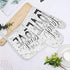 Set of Oven Mitt and Pot Holder, Live Laugh Love Quote, Heat Resistant Non-Slip Surface for Kitchen