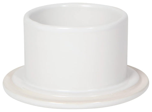 Counter, Now Designs French-Style Stoneware Butter Crock for The Matte White