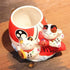 EatingBiting Fortune Japanese Lucky Beckoning Cats Maneki Neko Flower Pot Vase Pen Holder, Ceramic Pencil Holder