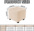 S/Length&Width:13-18"/Height:15-18",Camel) Ottoman Covers Slipcover Square Ottoman Covers Protector for Footrest Foot