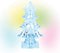 Department 56 Village Collection Accessories Ice Castle Tree Lit Figurine, 1.46 Inch, Multicolor
