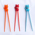 Cute Tableware Learning Training Helper - Chopsticks for Kid Beginner Adult (3pcs, Lucky Cat)