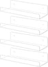 TONICE 4 Pack Acrylic Shelves for Wall 10in Floating Shelf Wall Mounted